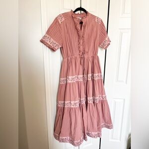 Ivy City Co Santorini Dress in Pink | Large